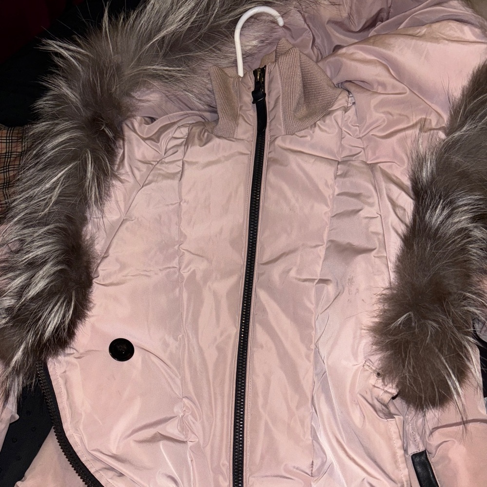 Mackage Blush Puffer Jacket with Faux Fur